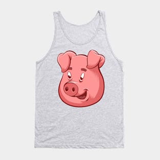 Pig Cartoon Tank Top